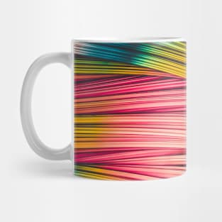 Bubble Gum Colored Abstract Strands Mug